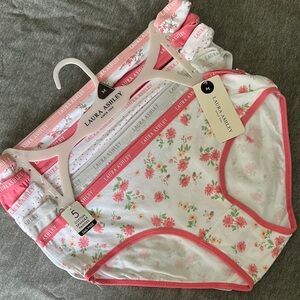 Laura Ashley Floral and Solid Panty Set